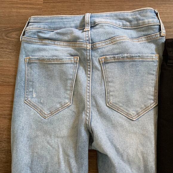 Skinny Jeans Lot Old Navy Black Pink Denim - Picture 10 of 12